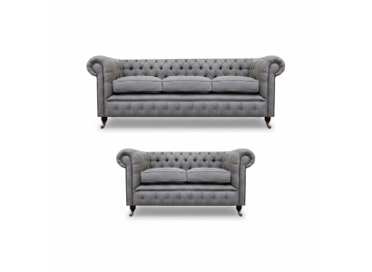 Chesterfield dizaina luksusa mīkstā ģērba dīvāns sofassēde no auduma, dīvāngarnitūra