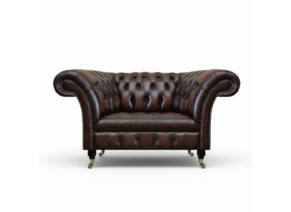 Luksus jaunais sēžamistaba brūns krēsls mēbeļu Chesterfield iekārtojums