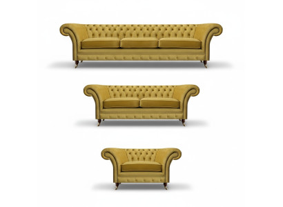 Chesterfield dīvāni Komplektā Luxus Viesistaba Polstermöbel Iekārtojums