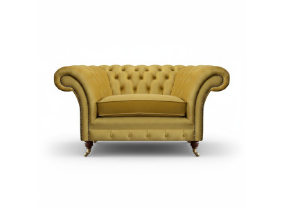 Jauns luksusa krēsls dzeltenā krāsā Chesterfield istabas iekārtojums dzīvojamajā istabā tekstils