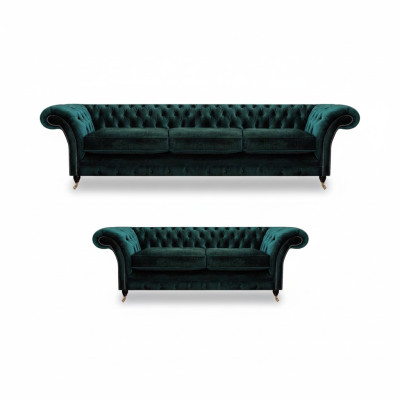 Pilnībā mēbeles Dzīvojamā istaba Sofa 3+2 Sofa komplekts Dīvaniem Šesterfilda.