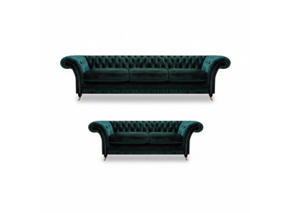 Pilnībā mēbeles Dzīvojamā istaba Sofa 3+2 Sofa komplekts Dīvaniem Šesterfilda.