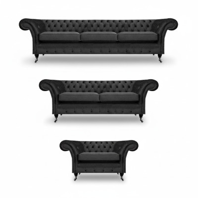 Sofas dīvāns Couchen dzīvojamā istaba krēsls Chesterfield mēbeles 3+2+1