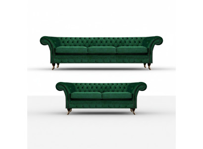 Sofa komplekts 2 gab. Chesterfield dīvāni dzīvojamā istaba Dīvāni 3+2 Mēbeles.