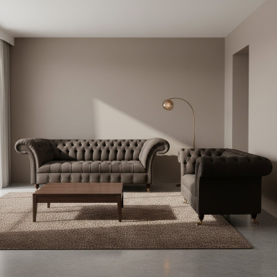 Dizainera pilnīgi luksusa sofa polster Couch dizainera pilnīgi Chesterfield