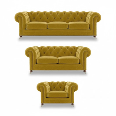 Dizainera 2 divi dīvāni dzīvojamā istaba krēsls Chesterfield Luxus Set Chesterfield