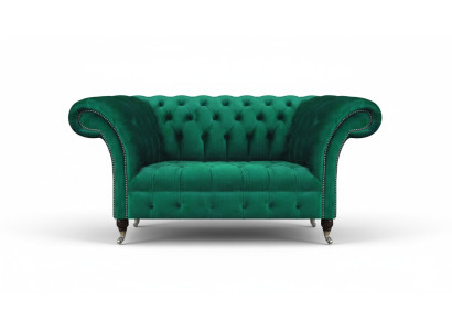 Chesterfield divvietīgais dīvāns zaļā krāsā mēbelēm dzīvojamā istaba mīksts dīvāns
