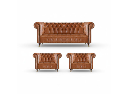 Chesterfield sēdvietas Brūnas dīvāni Vienojas Dzīvojamo telpu iekārtojums