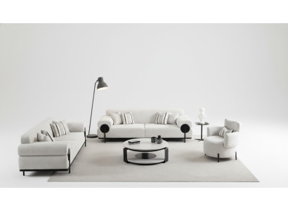 3-vietīgs dīvānu komplekts Modern Luxury Design Dīvāni Krēsli Jauns