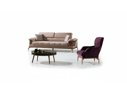 Wohnzimmer Set Sofa 3+1 Sitzer Moderne Möbel Couch Luxus Design 2tlg