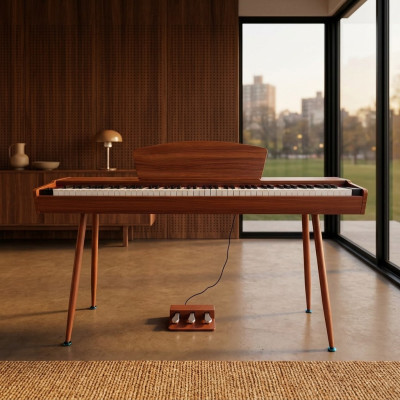 Digitālais pianīns 135 cm sarkano ķiršu taustiņi