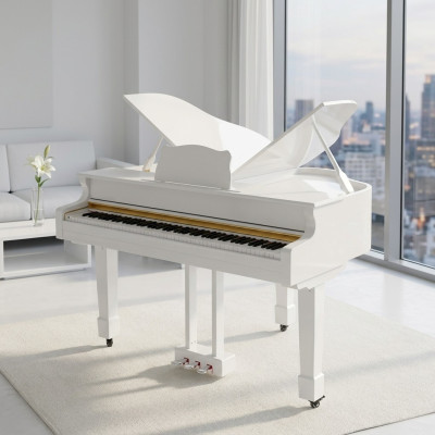 Baltais digitālais pianīns