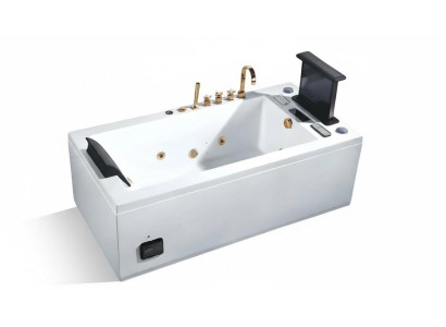 Whirlwanne Hydromassagewanne Whirlpool Blubberbad Spa-Bad Sprudelbad 185x90 cm