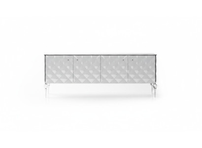 Weiße Konsole aus Holz modern, elegante Design für Wohnzimmer und Flur