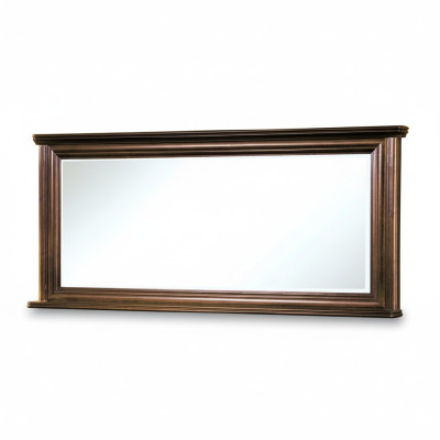 Klasiskais dizainera īstas koka rāmis XXL spogulis 157x71 – modeļs W-L1