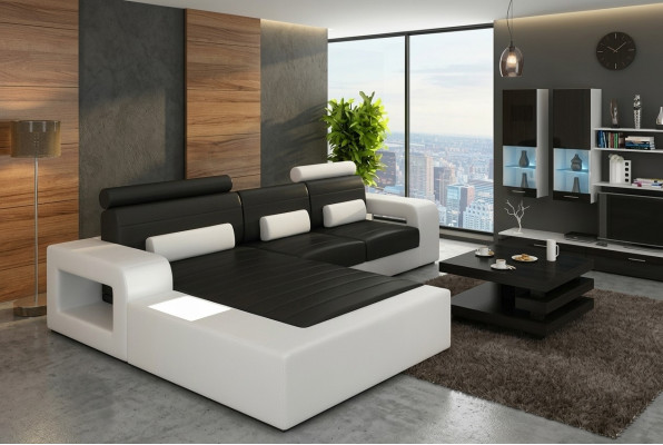 ĀDA * MOD H2209 BETA * STURE KOŽAS DĪVĀNS AR STURU JAUNS SOFA GARNITŪRAS STŪRA DĪVĀNS