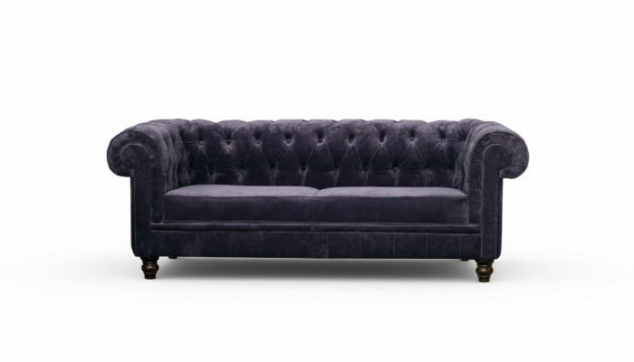 Olīvu dizaina šķautne Chesterfield dīvāns Ar sēdekli Auduma audums Garnitūra Samts