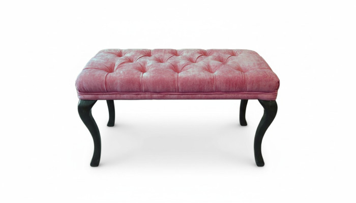 Chesterfield pufa pielikums Ottomane dīvāns ādas auduma TORBAY II Jaunais