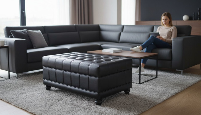 Chesterfield kājēm paklājs paklājs Osmaņiene Pufa kājas atbalsts polsteris āda audums