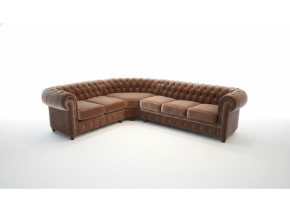 Stūra Chesterfield dīvāns, dīvāna komplekts, stūra dīvāns, polsterēts sēdekļa dīvāns, komplektējums jauns
