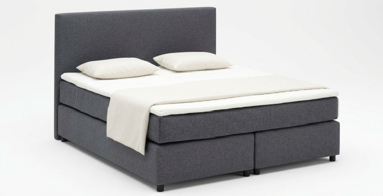 Gulta Kontinentālā Boxspring Gultas Mēbeles Augsta Dubultā Ādas Tekstila Gulta