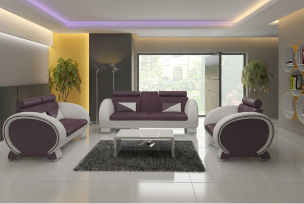 Sofas komplekts 3+2+1 audums Dīvāns Desig Dīvāns Dzīvojamā zonā Polster Garnitur Tekstils