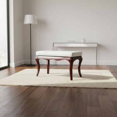 Hocker Bank Original Milano Tekstila īsts roku darbs Masīvkoks Pilns masīvkoks MI-Banka