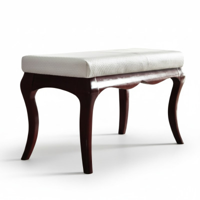 Hocker Bank Original Milano Tekstila īsts roku darbs Masīvkoks Pilns masīvkoks MI-Banka