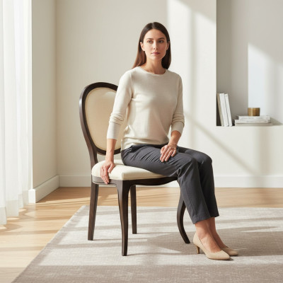 Klasiskie krēsli dizaineru krēsla koka krēsla ēdamistabas krēsls karaliskais krēsls - Modelis S