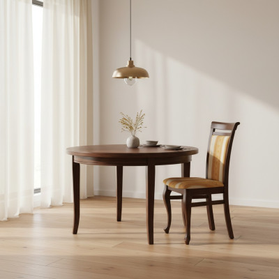 Klasiskais krēsls krēsls ēdamzonas krēsls Karaliskais krēsls koks - modelis W-01