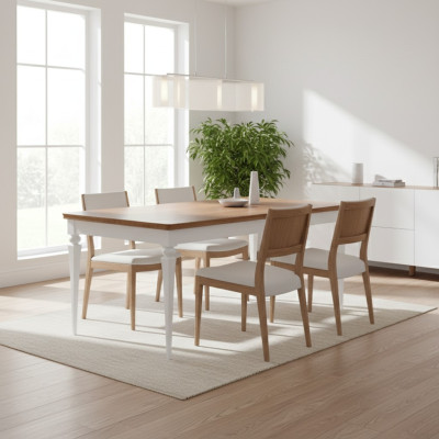 Liels galds ēdamgalds koka galds konferenču galds izvelkams 220 cm modelis TO-S1