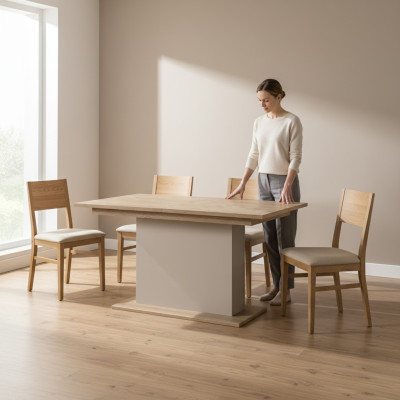Liela galds ēdamgalds koka galds konferenču galds pagarināms 200cm modelis CM-S1