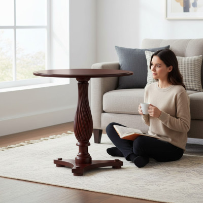 Eķe koka koka galds Klasiski galdi Galds Ēdamgalds Galda Rundtisch Royal - modelis ZB-3