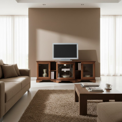 Klasiskais zemais skapis Televīzijas skapis TV skapis RTV komoda lauku mājās Z1-RTV