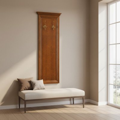 Klasiskais skapis Garderobe Pakaramais skapis Pakaramais pakāpjošais pakāpjošais pakāpjošais pakāpis koka - Modelis N-WP
