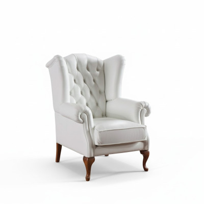 Chesterfield ausklappbarer Sessel Polster Fernsehschrank Büro Sofa Echtes Leder CL-F3