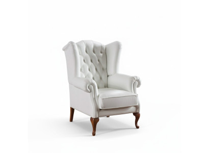 Chesterfield ausklappbarer Sessel Polster Fernsehschrank Büro Sofa Echtes Leder CL-F3