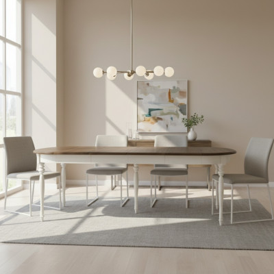 Lielais galds ēdamgalds koka galds konferenču galds izvelkams 290cm modelis FL-S1