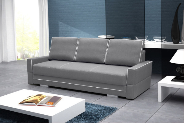 Gulta, izvelkama sofa, 3-vietīga, ar naktsmaisi un gultas kasti, dīvāns, sofā.