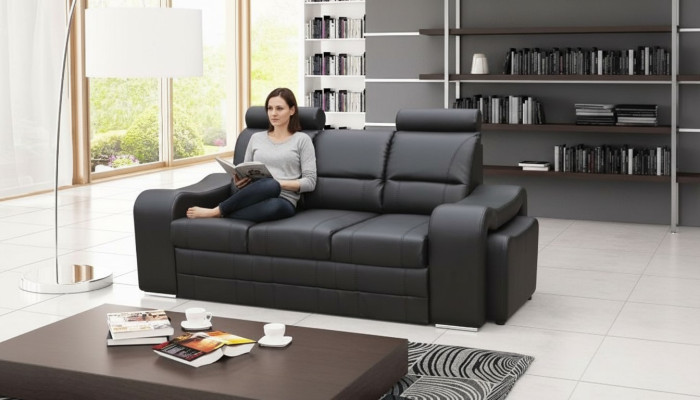 Saplosofa izvelkama gulta ar 3 vietām + gultas kaste Dīvāns Sofa Izvelkamā gulta