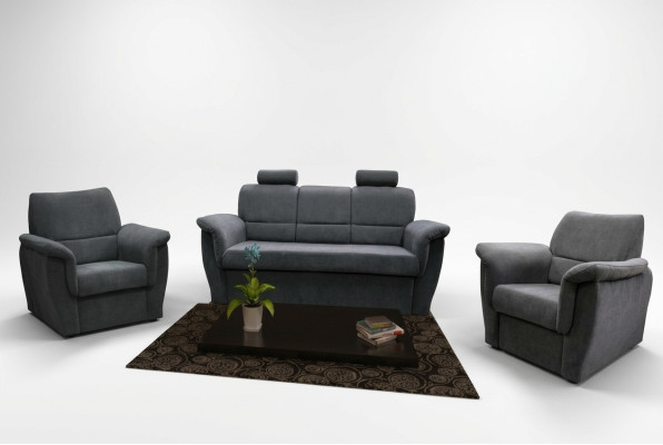 Sofa komplekts 3+1+1 sēdvietu ar gultas funkciju un gultas kasti, mēbelētais dīvāns, sofa, jauns.