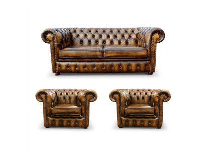 Chesterfield ādas dīvāns 2+1+1 tekstila dīvāns auduma polsterējums dīvāna komplekts