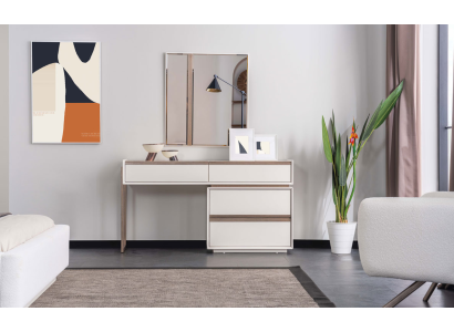 Weißer Schminktisch Designer Kosmetiktisch Schlafzimmer Robuster Tisch