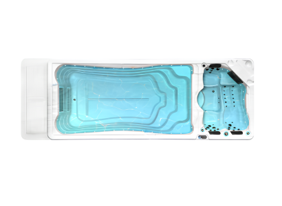 Whirlpool Hot Tub Spa Whirlwanne Sprudelbad Massagebadewanne Wellness 580x225cm