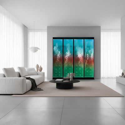 Moderns sadalījuma siena ūdens siena sienas ūdenskritums Water Wall Led