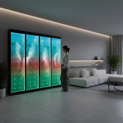 Moderns sadalījuma siena ūdens siena sienas ūdenskritums Water Wall Led